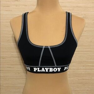 PLAYBOY by Pacsun Black and White Sports Bra size Small